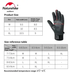 Gants polaires chauds NATUREHIKE : écran tactile, imperméables, hiver